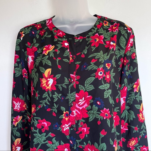 Walter Baker Floral Blouse Button Down Long Sleeve Top Size XS - Picture 3 of 10